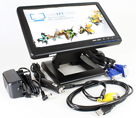 CVL1010 - HDMI/VGA 10.1" TFT - Touchscreen USB - PAL/NTSC -  IR - Audio <b>[LED-Backlight]</b>