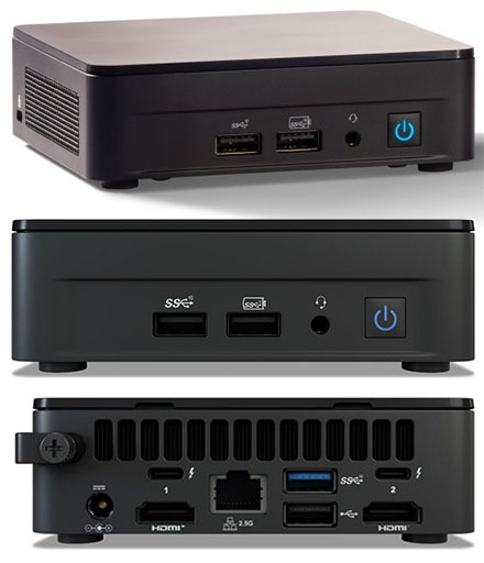 Intel NUC12WSKi7 (Intel Core i7-1260P up to 4,70GHz,  2x HDMI, 2x Thunderbolt 4)