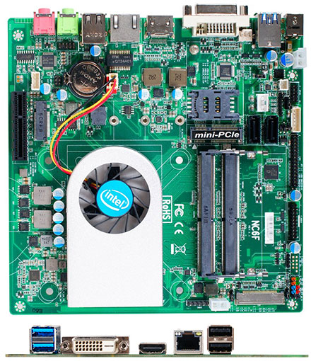 Jetway NC6F-I3855 (Intel Skylake U)