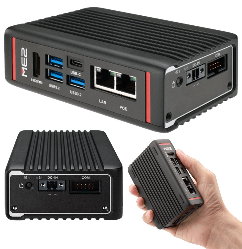 Mitac ME2-10TWT-N355-16GB-PSE (Intel N335, 16GB RAM, 1x LAN / 1x PoE, 4x USB, TPM) <b>[FANLESS]</b>