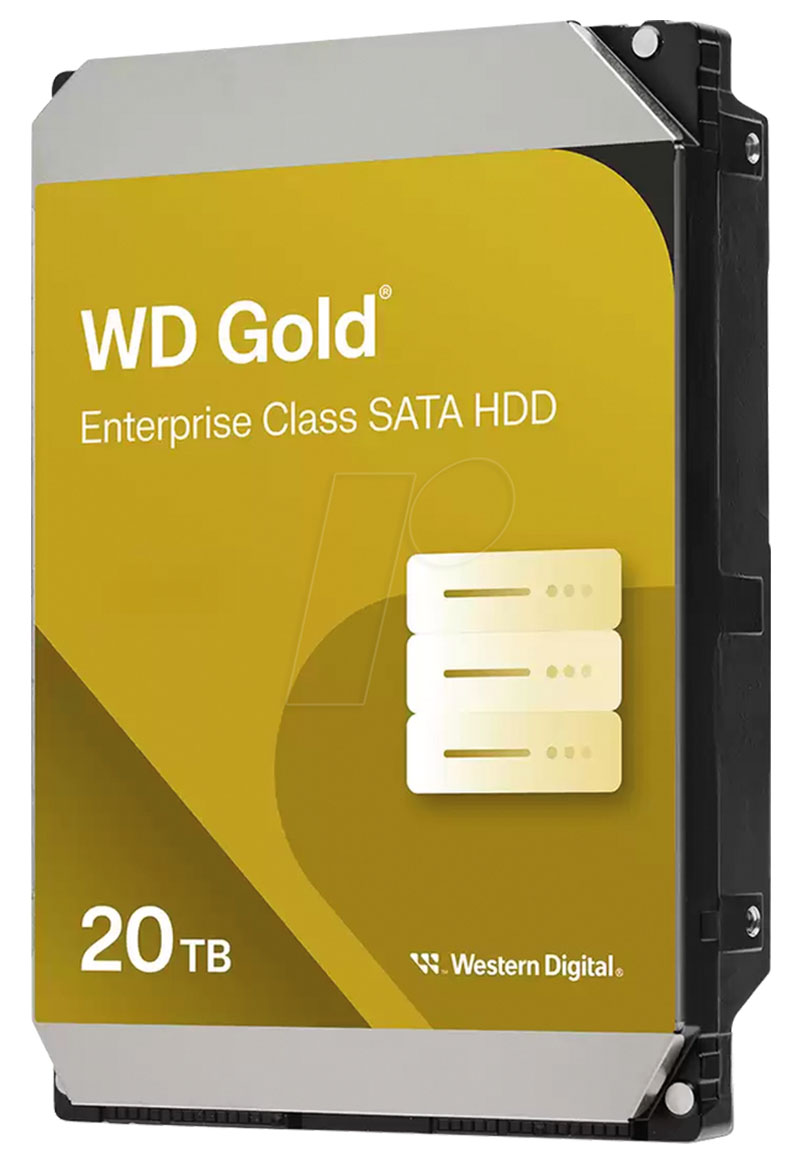 Western Digital WD Gold 3.5" SATA 20TB, 24/7, 512e <b>(WD203KRYZ)</b>